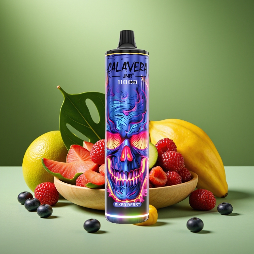 JNR Calavera 11000 Puffs 21ml Mezcla de Bayas vape distributor Mexico