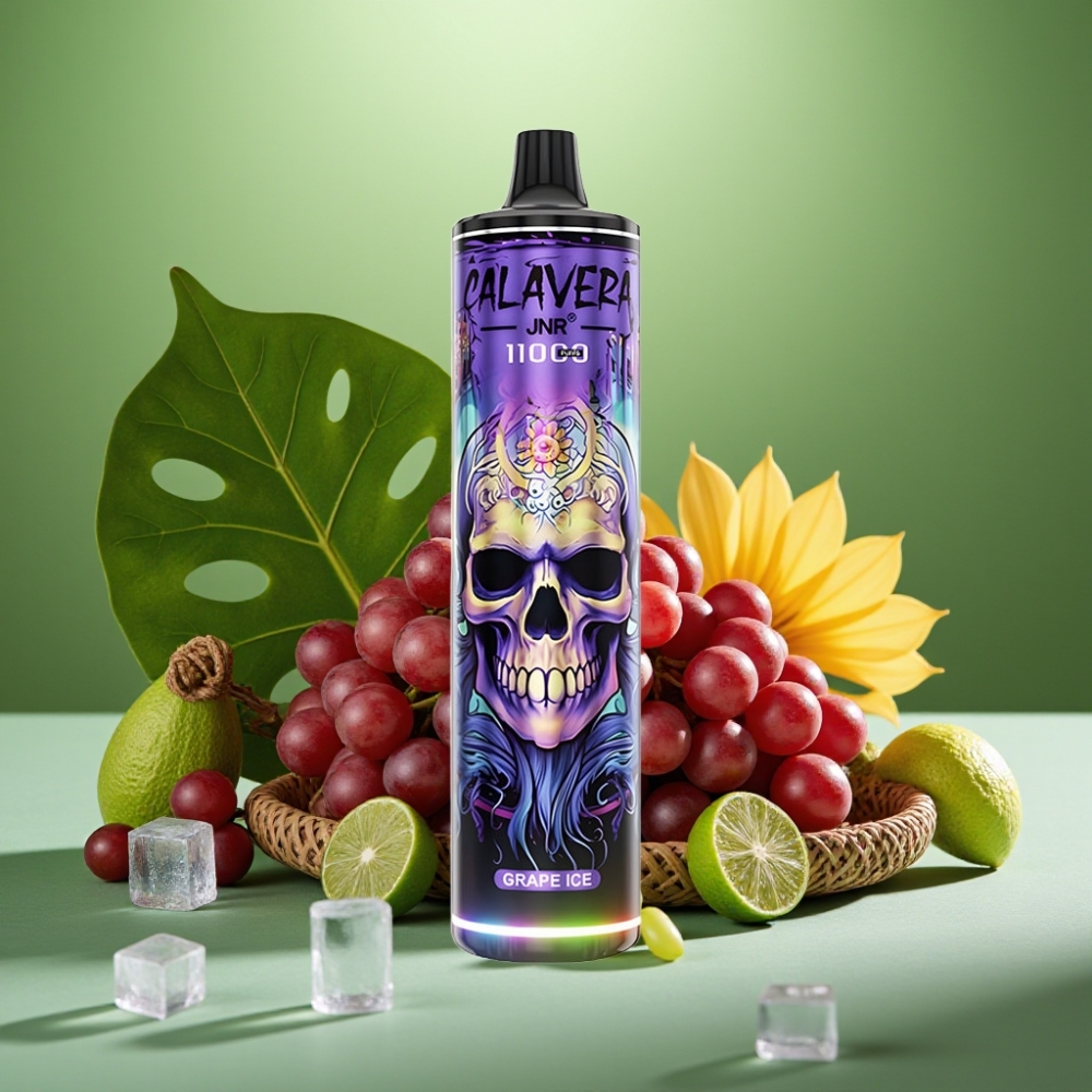 JNR Calavera 11000 Puffs 21ml Uva Helada vape distributor Mexico