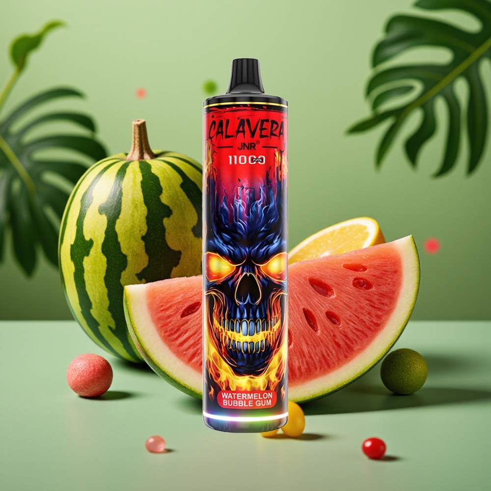 JNR Calavera 11000 Puffs 850mAh Chicle de Sandía vape distributor Mexico