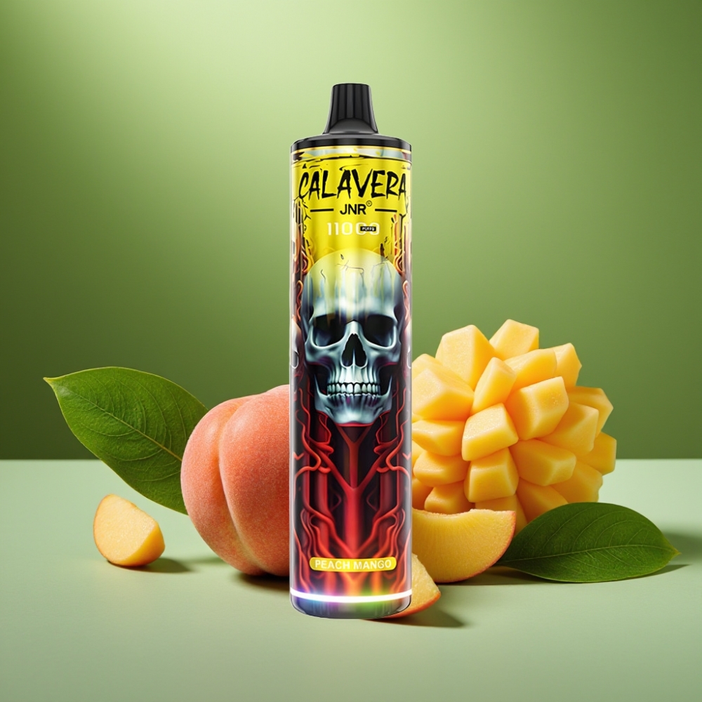 JNR Calavera 11000 Puffs Tipo-C Durazno Mango vape distributor Mexico