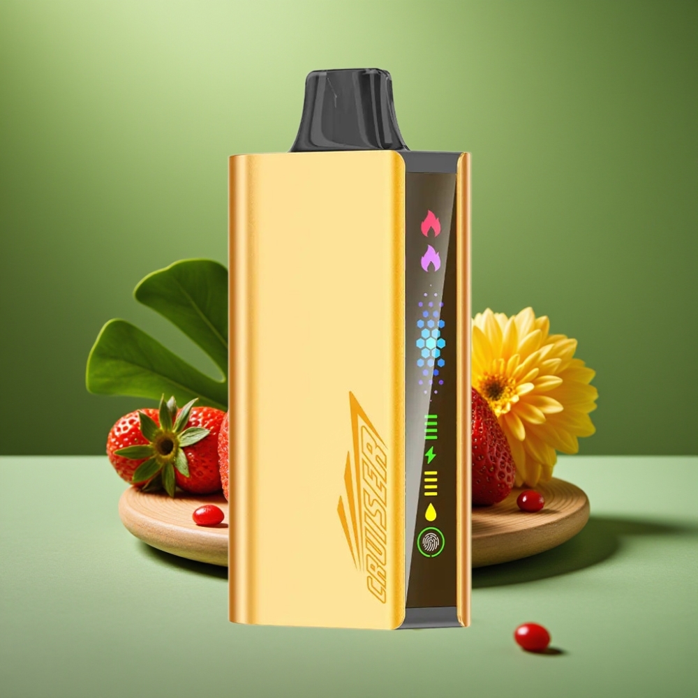 JNR Cruiser 12000 Puffs Pantalla Animada Fresa Chupa Chups