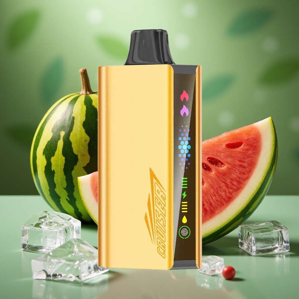 JNR Cruiser 12000 Puffs Pantalla Animada Sandía Helada vape distributor Mexico