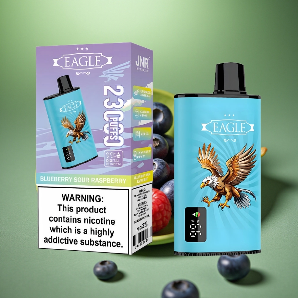 JNR EAGLE Smart 23000 Puffs Pantalla Digital Arándano Frambuesa Ácida