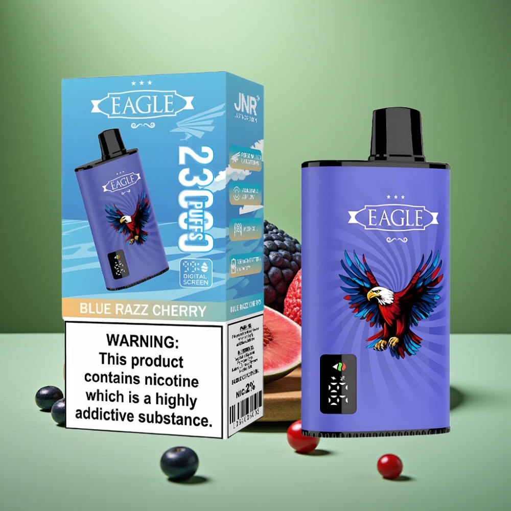 JNR EAGLE Smart 23000 Puffs Pantalla Digital Cereza Frambuesa Azul