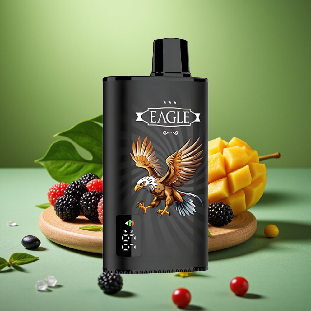 JNR EAGLE Smart 23000 Puffs Pantalla Digital Grosella Negra Mango Hielo