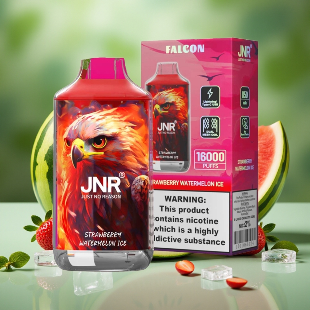 JNR Falcon 16000 Puffs 850mAh Fresa Sandía Hielo vape distributor Mexico