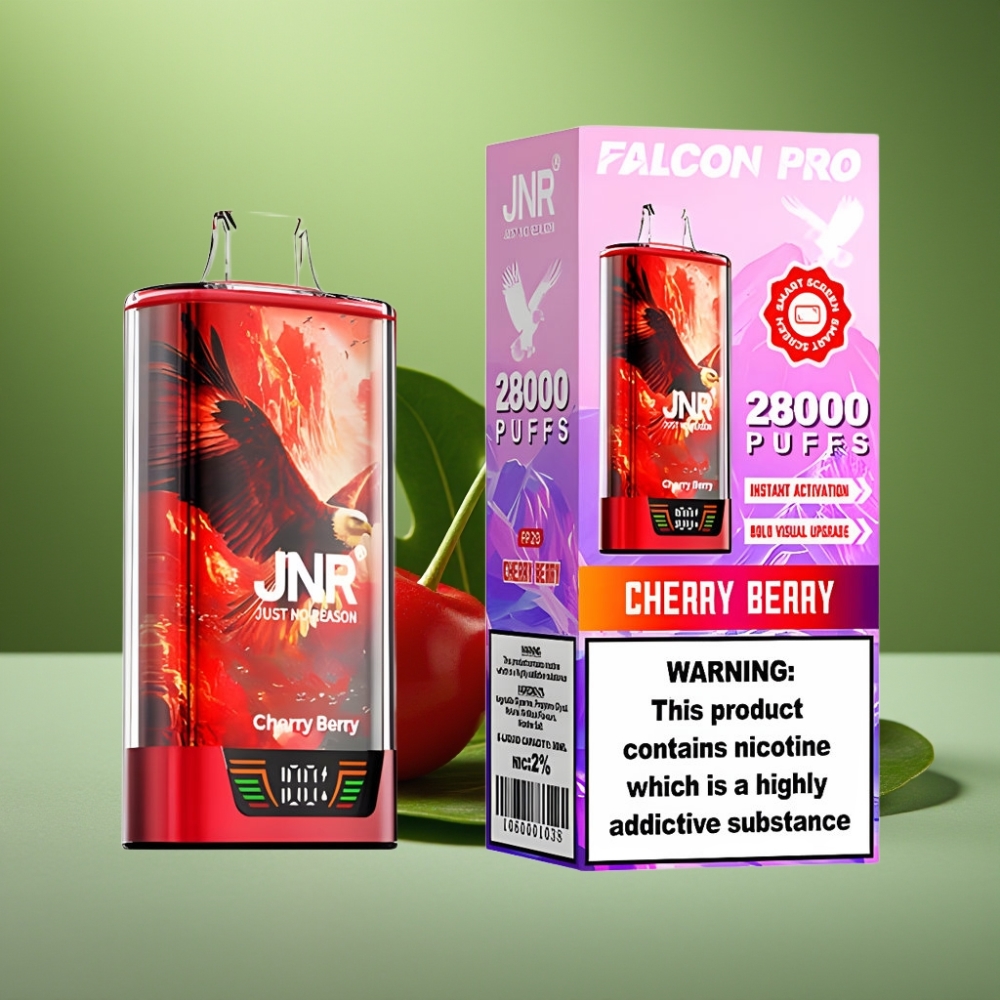 JNR Falcon Pro 28000 Cereza Baya Dual Malla vape distributor Mexico