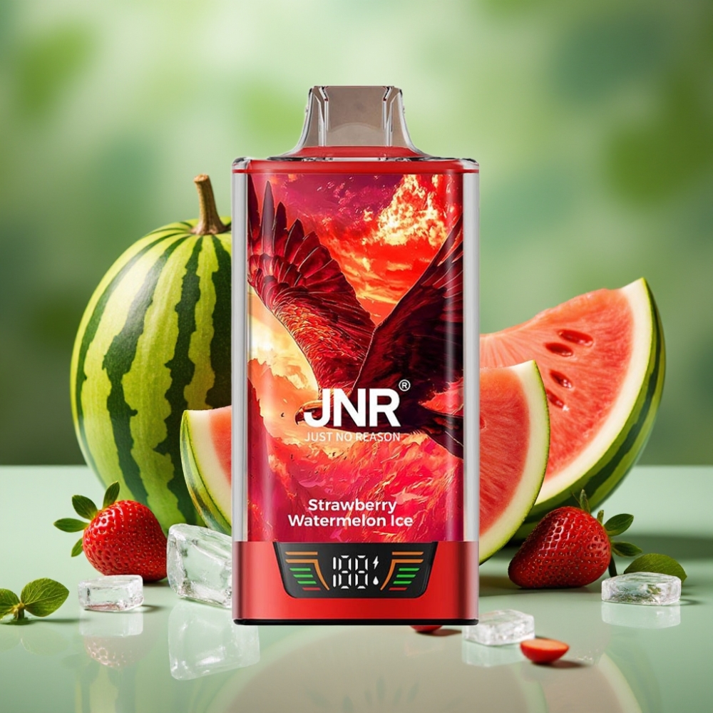 JNR Falcon Pro 28000 Puffs 30ml Fresa Sandía Helada vape distributor Mexico