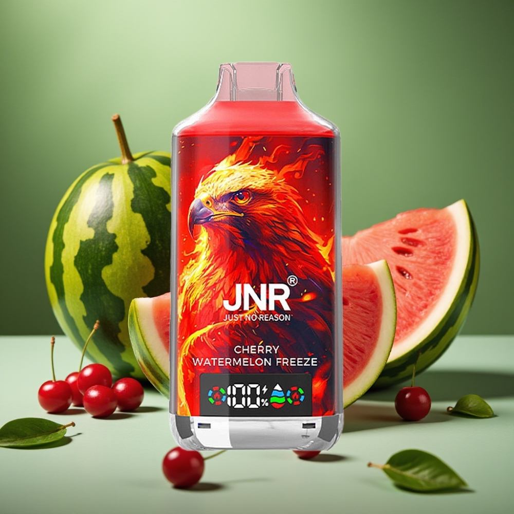 JNR Falcon X 18000 Puffs 24ml Cereza Sandía Helada vape distributor Mexico