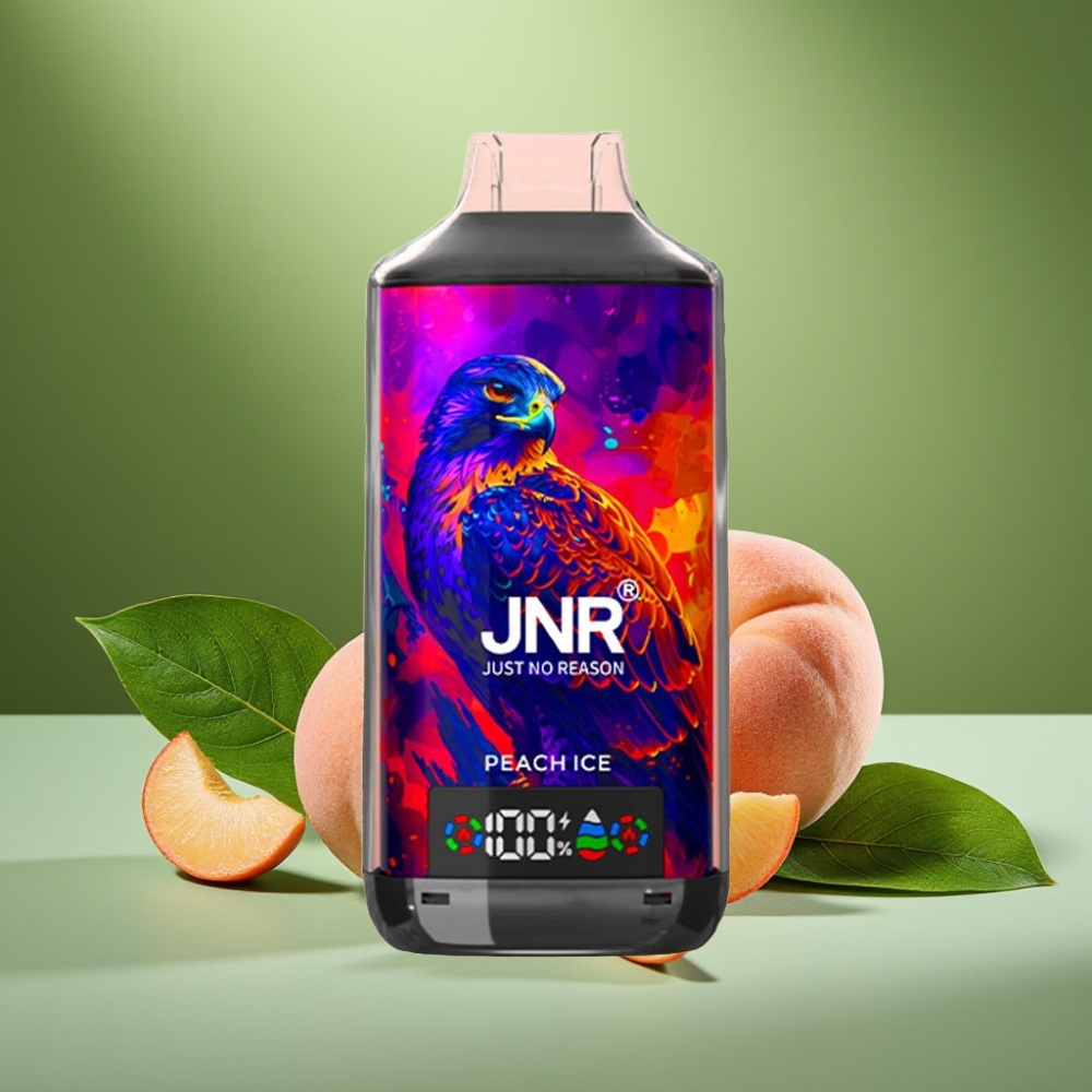 JNR Falcon X 18000 Puffs 24ml Doble Malla Melocotón Hielo