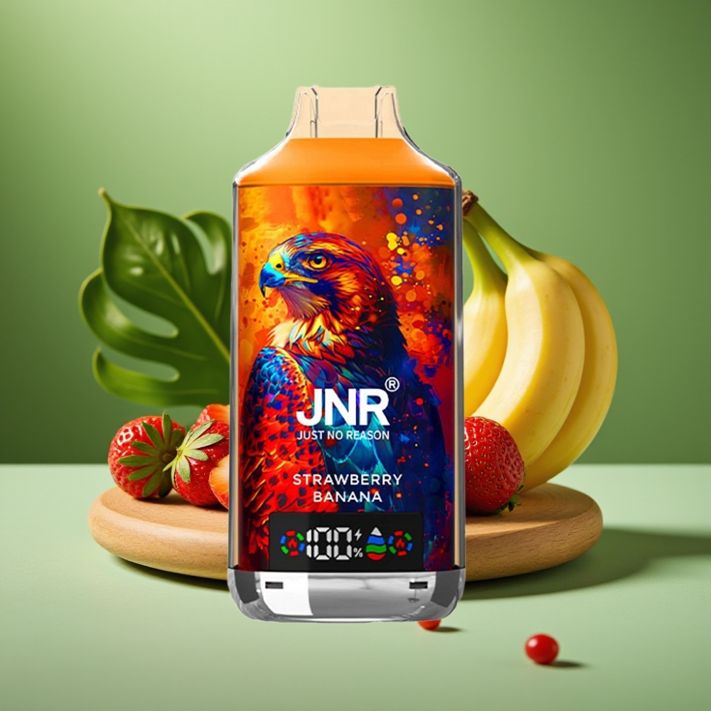 JNR Falcon X 18000 Puffs 24ml Fresa Plátano vape distributor Mexico