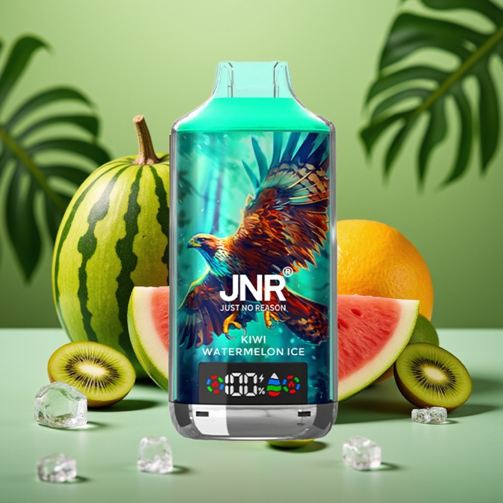 JNR Falcon X 18000 Puffs 24ml Kiwi Sandía Helada vape distributor Mexico