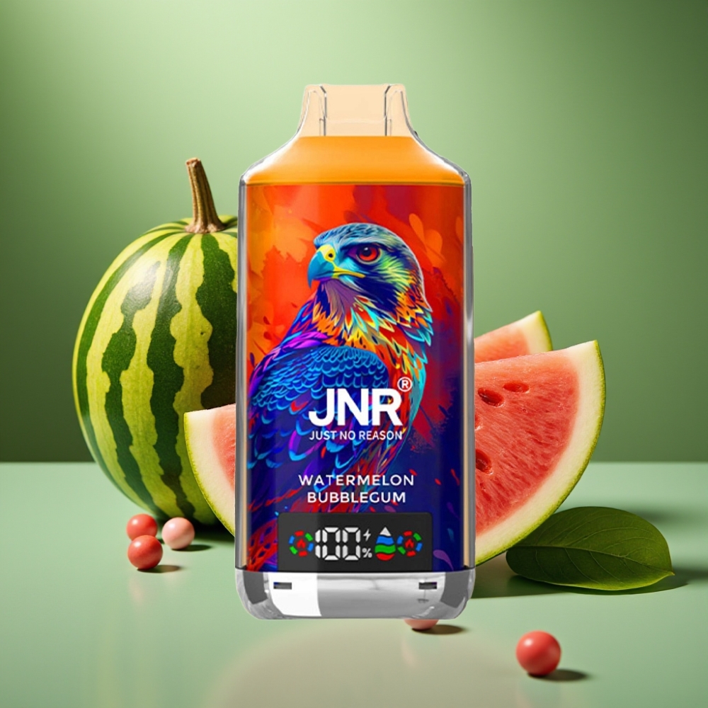 JNR Falcon X 18000 Puffs Chicle de Sandía Pantalla Digital