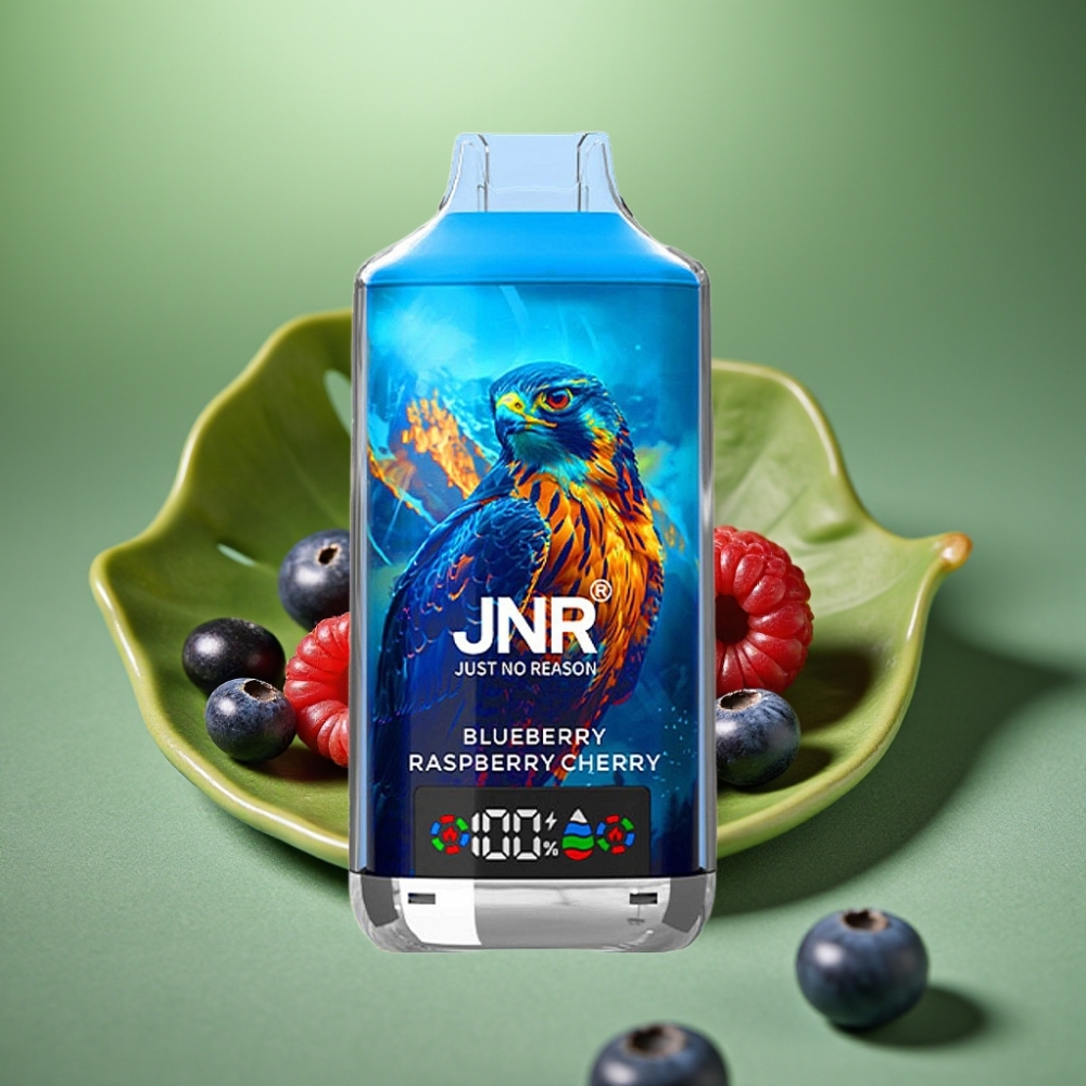 JNR Falcon X 18000 Puffs Dual Mesh Arándano Frambuesa Cereza