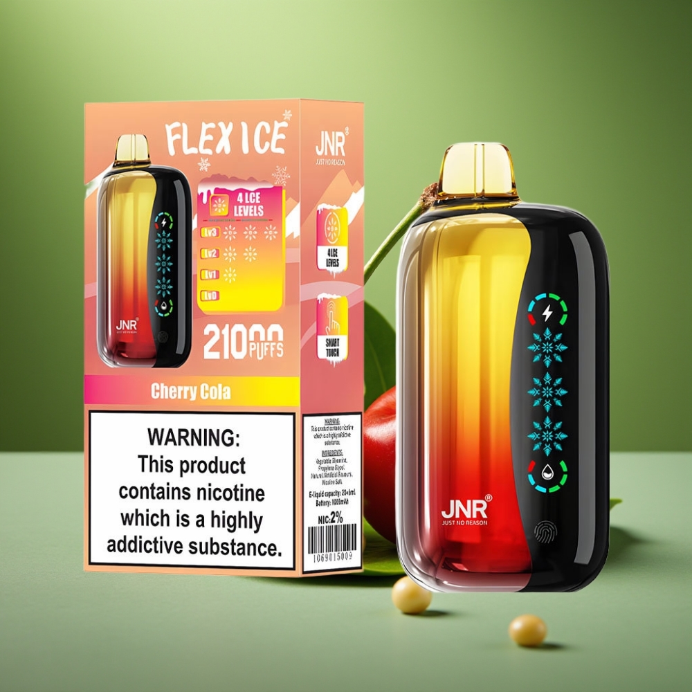JNR Flex Ice 21000 Puffs Ajustable de Hielo y Cereza Cola