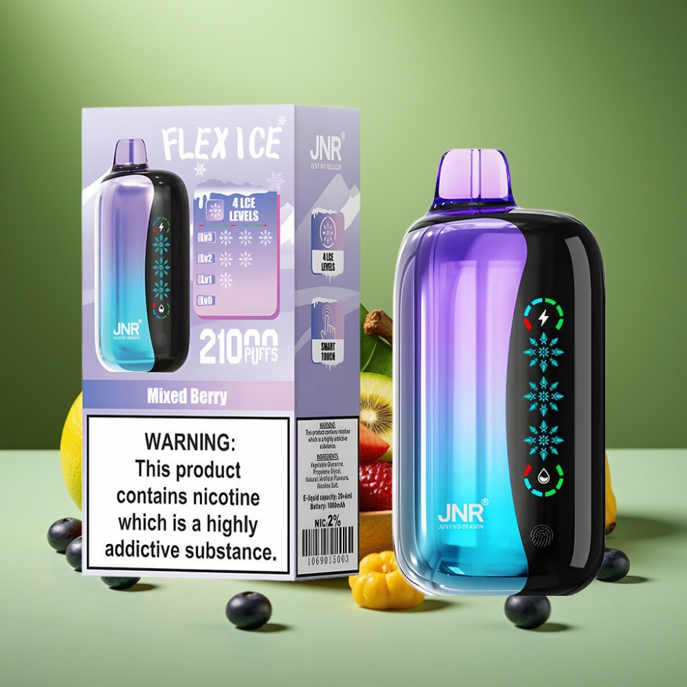 JNR Flex Ice 21000 Puffs Bayas Mixtas vape distributor Mexico