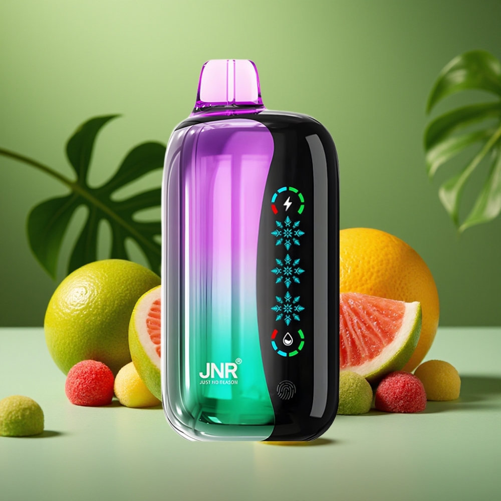 JNR Flex Ice 21000 Puffs Caramelos Ácido Cereza Ajuste de Hielo Pantalla Táctil