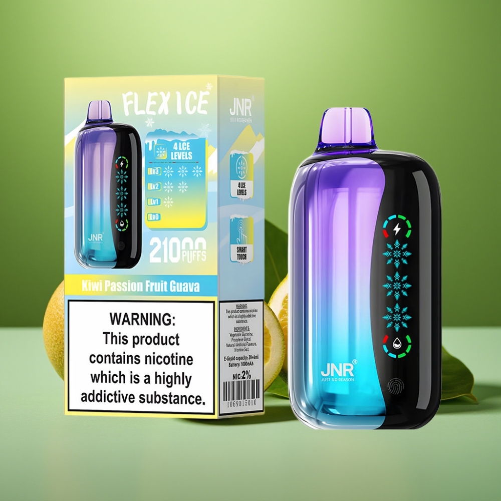 JNR Flex Ice 21000 Puffs Kiwi Maracuyá Guayaba Ajustable
