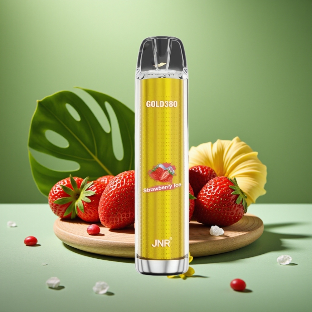 JNR Gold380 6000 Puffs Fresa Helada 13ml vape distributor Mexico