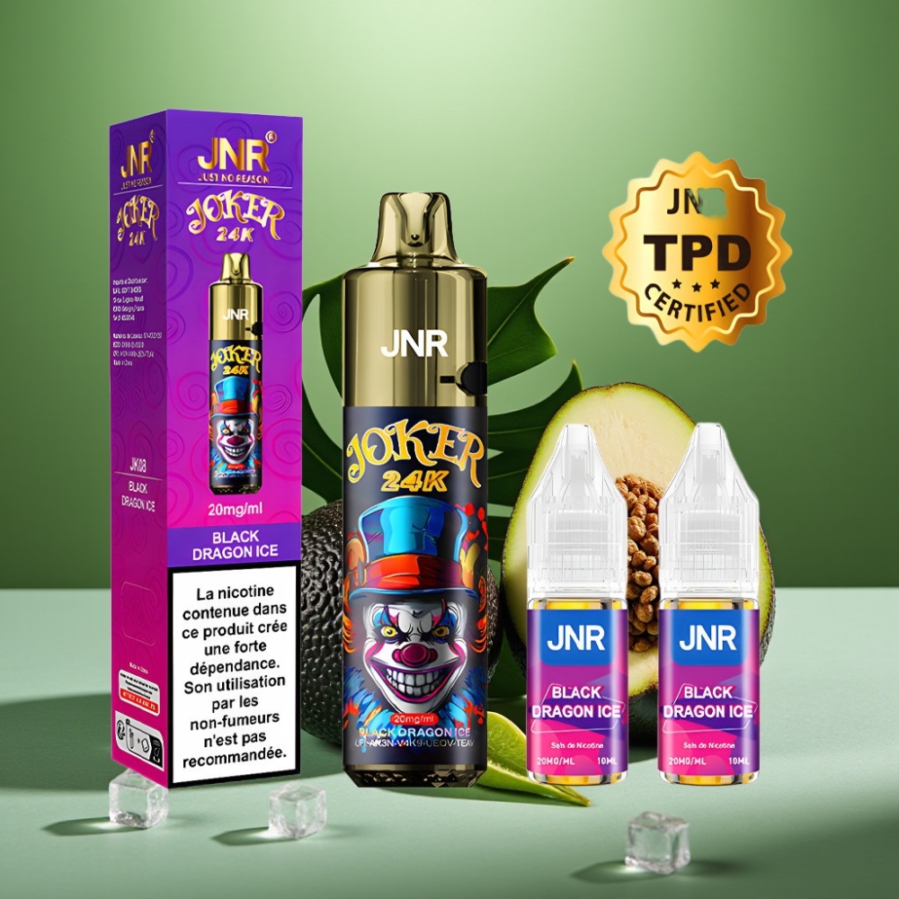 JNR Joker 24000 Puffs 800mAh Dragón Negro Helado vape distributor Mexico