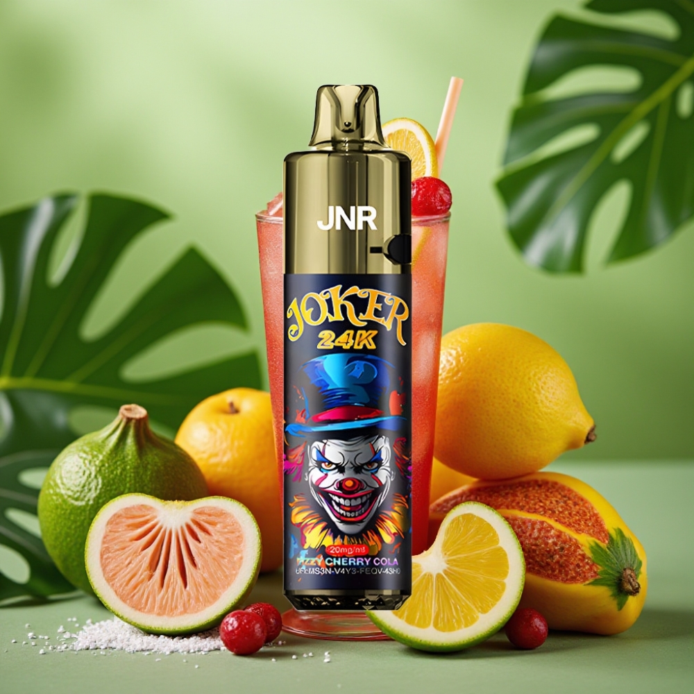 JNR Joker 24000 Puffs Recargable Cereza Cola Fizzy vape distributor Mexico
