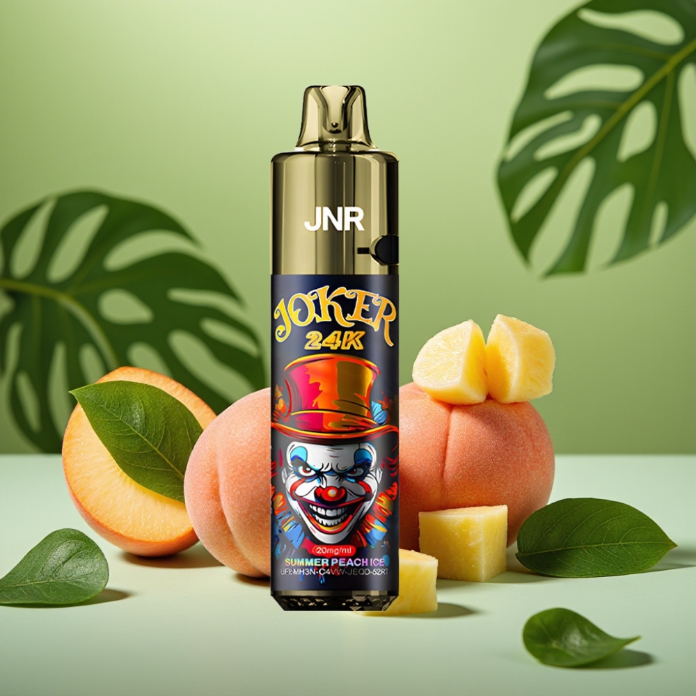 JNR Joker 24K Puffs 10ml Recargable Durazno Helado vape distributor Mexico