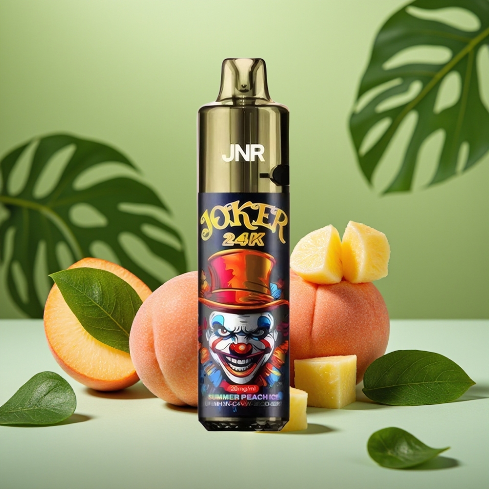 JNR Joker 24K Puffs 10ml Recargable Durazno Helado vape distributor Mexico