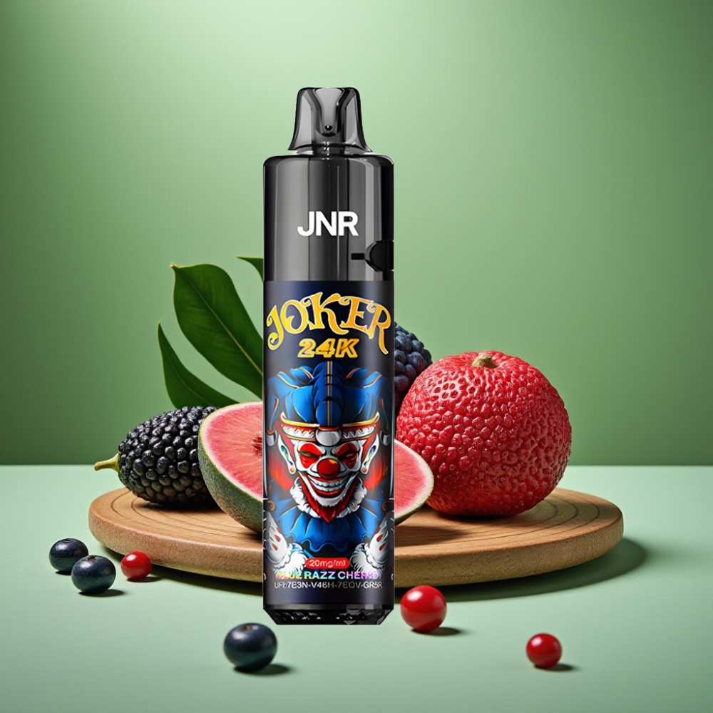 JNR Joker 24K Puffs 800mAh Cereza Frambuesa Azul vape distributor Mexico