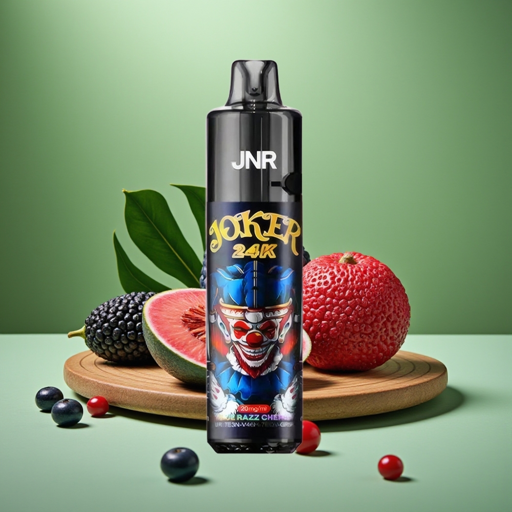 JNR Joker 24K Puffs 800mAh Cereza Frambuesa Azul vape distributor Mexico