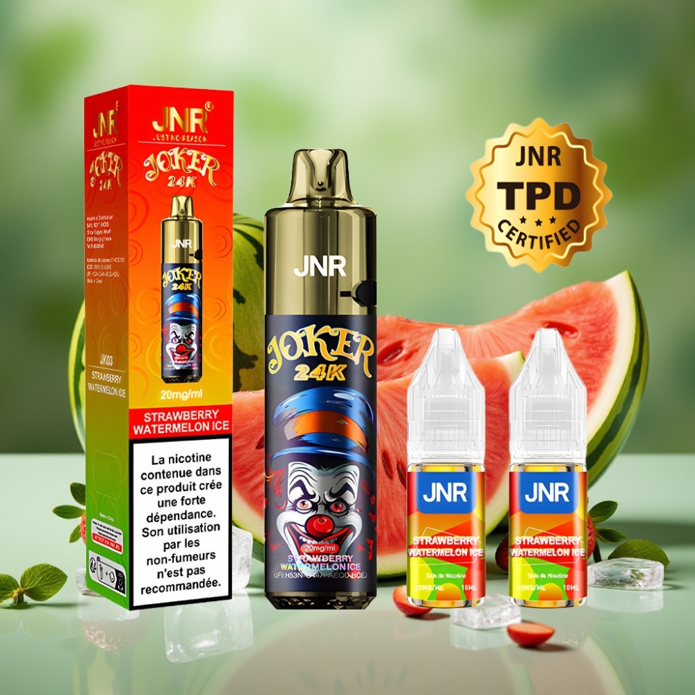 JNR Joker 24K Puffs Recargable Tipo-C Fresa Sandía Hielo