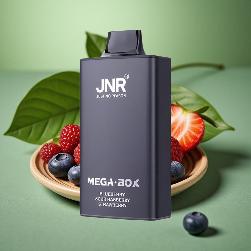 JNR Mega Box 25000 Puffs 30ml Arándano Frambuesa Ácida Fresa