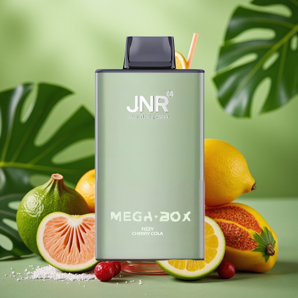 JNR Mega Box 25000 Puffs 30ml Cereza Cola Fizz vape distributor Mexico