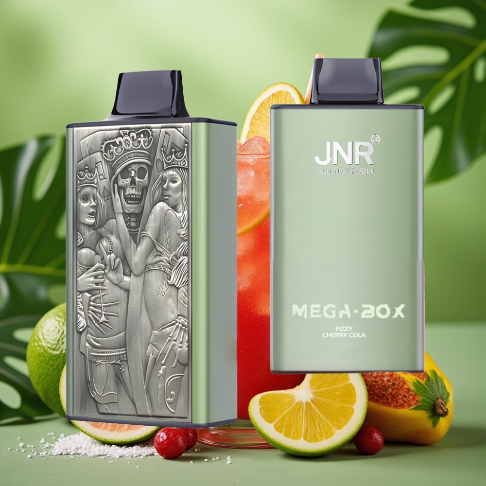 JNR Mega Box 25000 Puffs 30ml Cereza Cola Fizz vape distributor Mexico