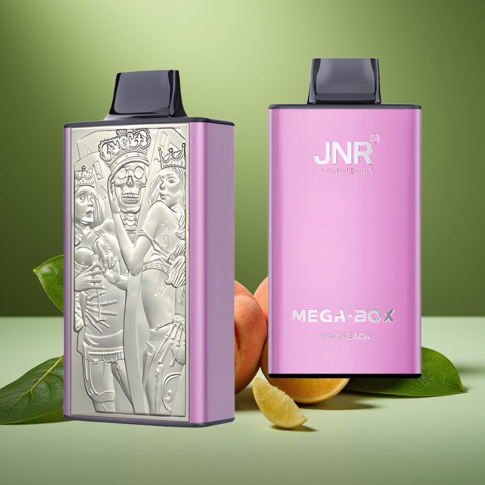 JNR Mega Box 25000 Puffs 30ml Durazno Jugoso vape distributor Mexico
