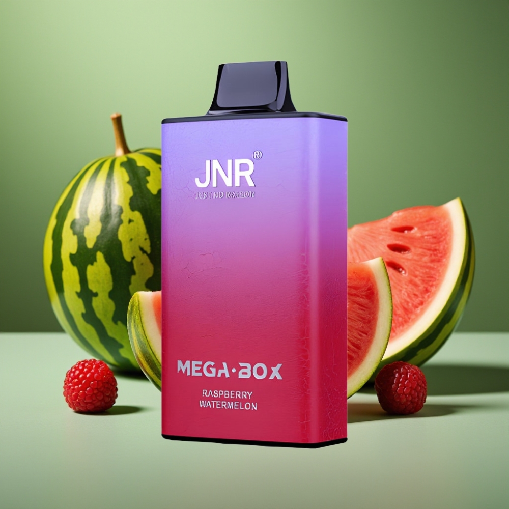 JNR Mega Box 25000 Puffs 30ml Frambuesa Sandía vape distributor Mexico