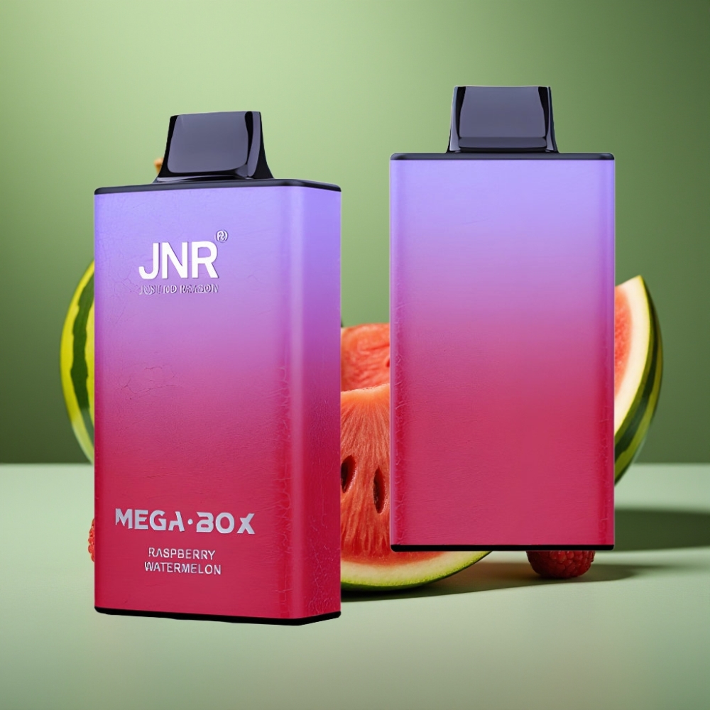 JNR Mega Box 25000 Puffs 30ml Frambuesa Sandía vape distributor Mexico