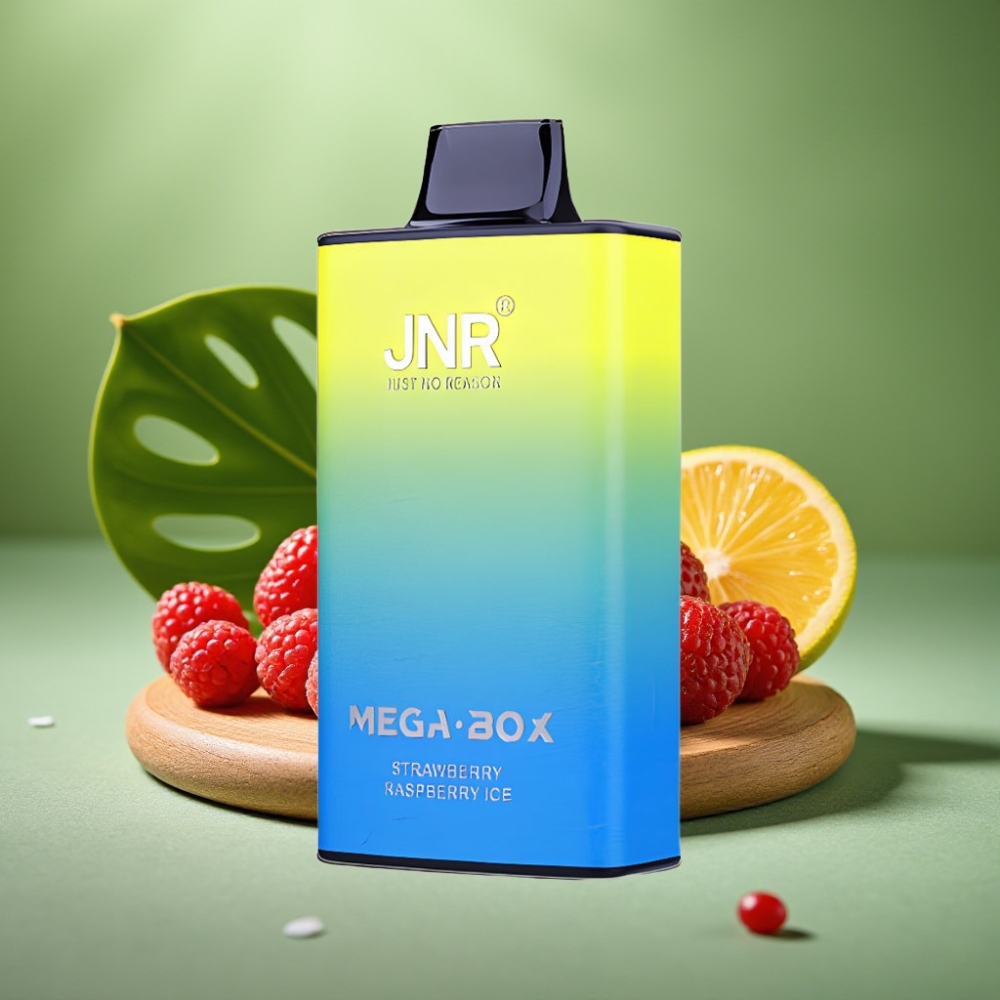 JNR Mega Box 25000 Puffs 30ml Fresa Frambuesa Hielo vape distributor Mexico