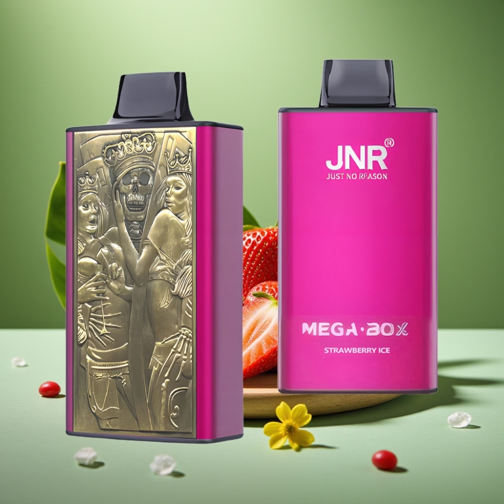 JNR Mega Box 25000 Puffs 30ml Fresa Helada vape distributor Mexico