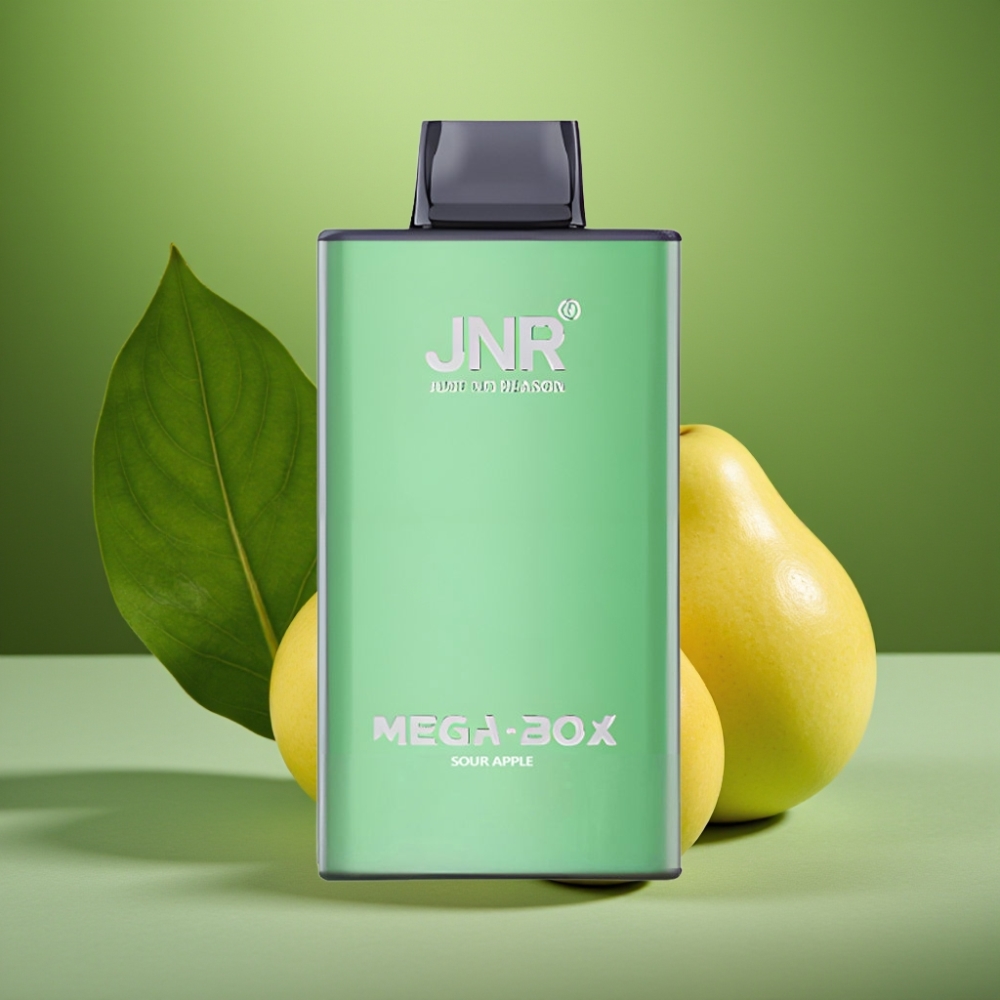 JNR Mega Box 25000 Puffs 30ml Manzana Ácida vape distributor Mexico