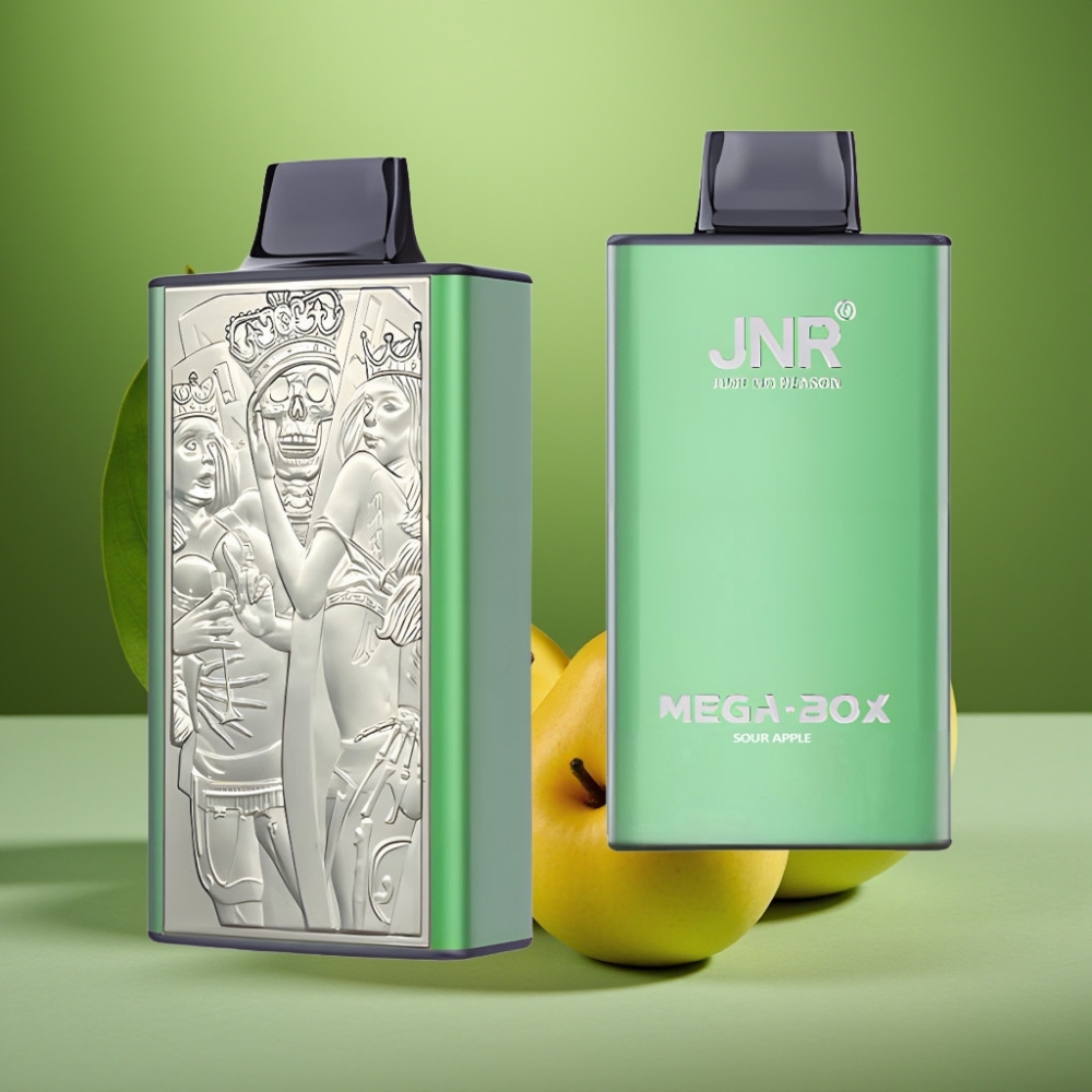 JNR Mega Box 25000 Puffs 30ml Manzana Ácida vape distributor Mexico