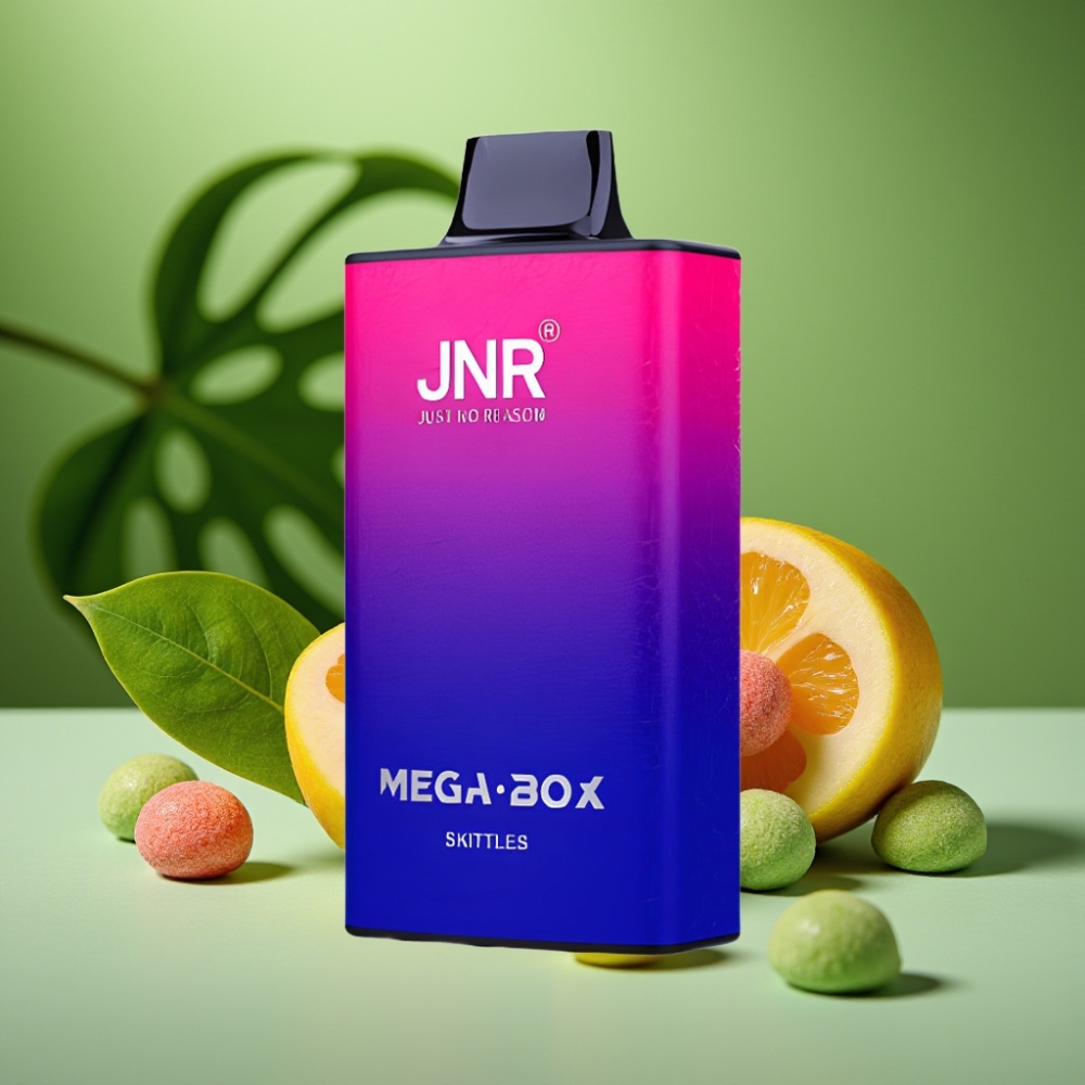 JNR Mega Box 25000 Puffs 30ml Sabores Skittles vape distributor Mexico