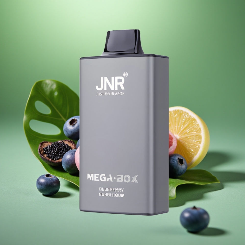 JNR Mega Box 25000 Puffs Chicle de Arándano Dual Mesh vape distributor Mexico