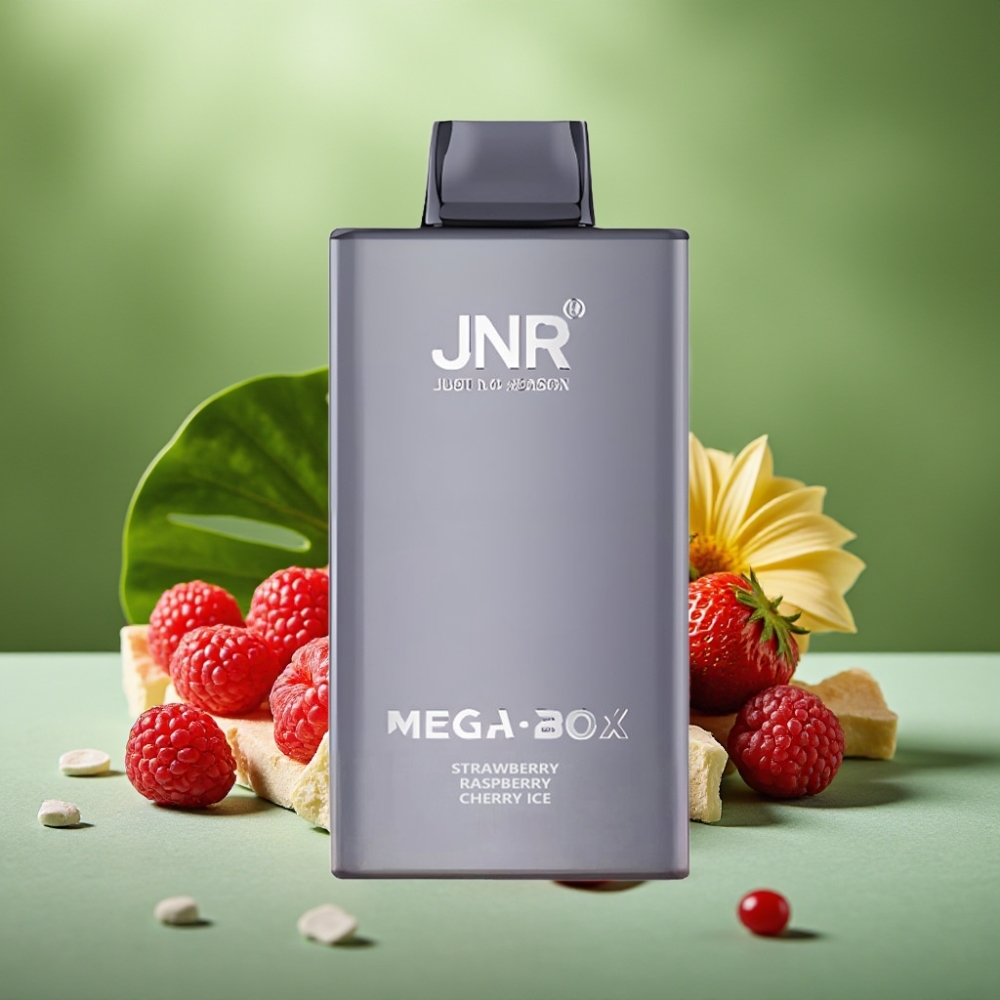 JNR Mega Box 25000 Puffs Fresa Frambuesa Cereza Hielo 30ml