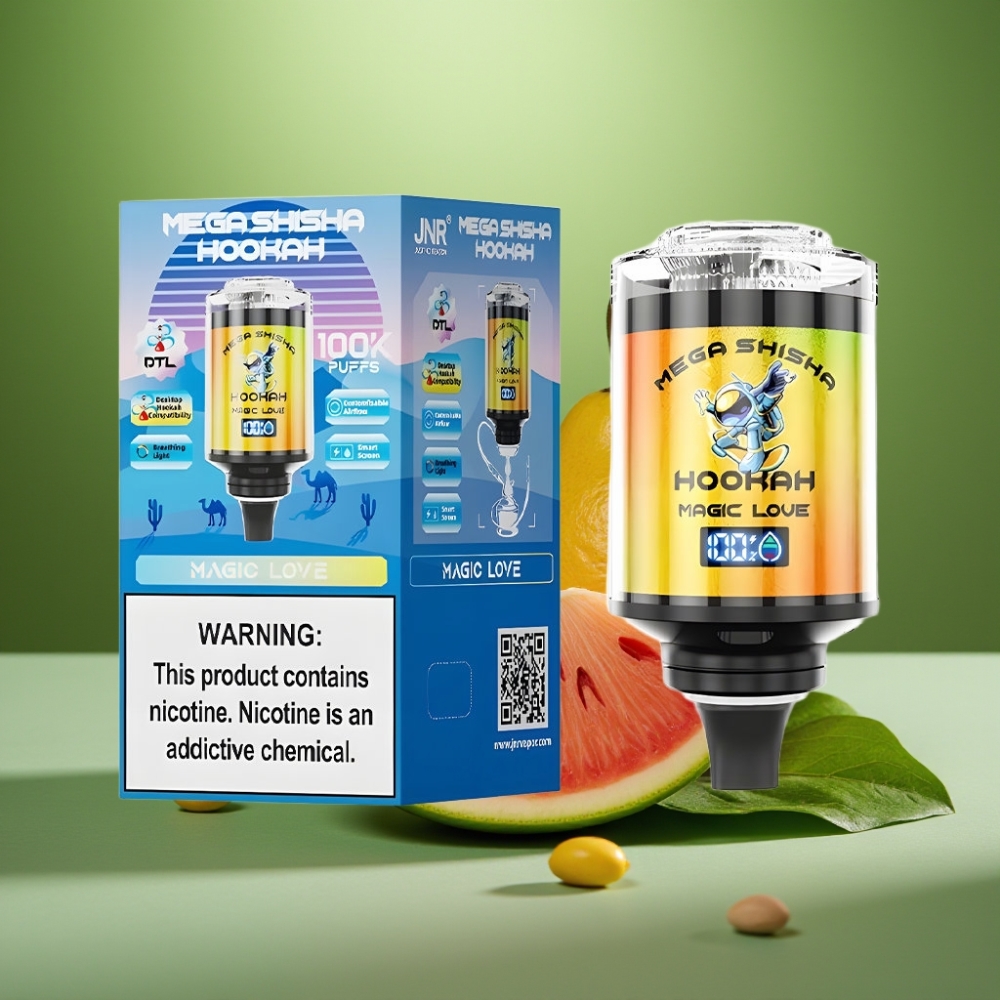 JNR Mega Shisha Hookah 100K Amor Mágico Pantalla Inteligente