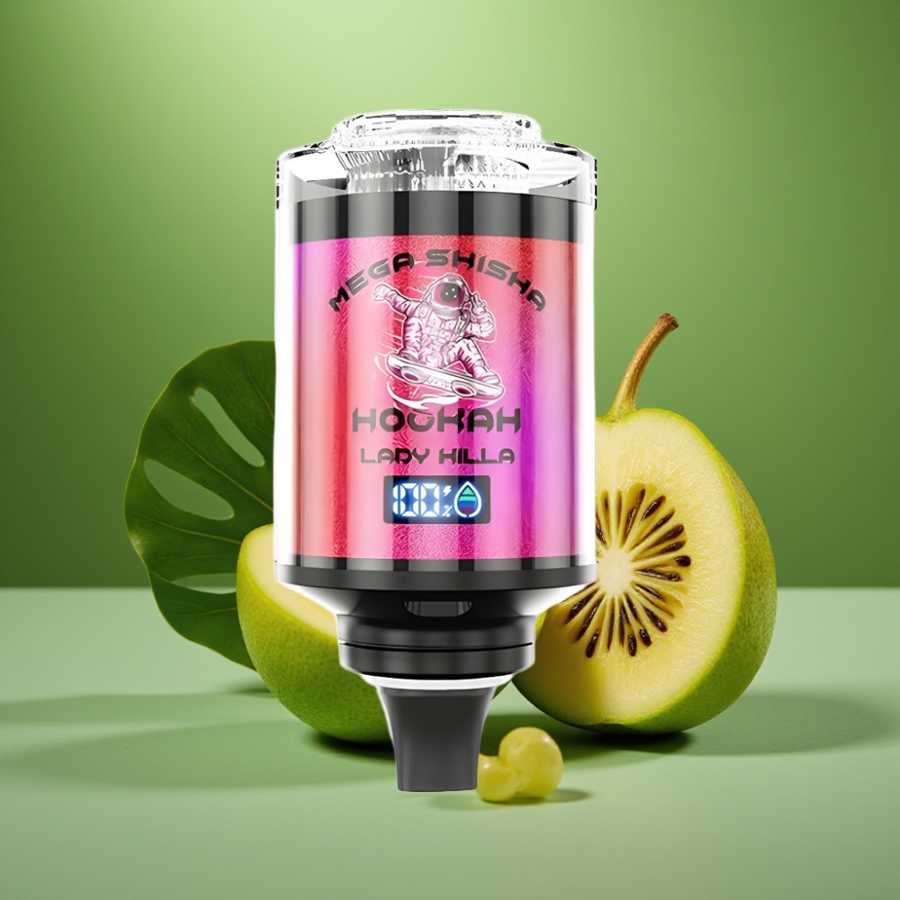 JNR Mega Shisha Hookah 100K Asesina de Caballeros Pantalla Inteligente