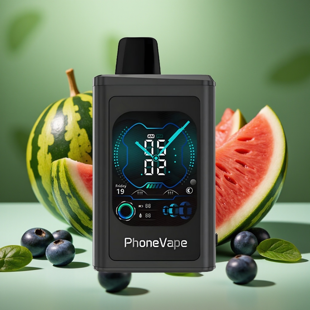 JNR PhoneVape 30000 puffs Pantalla Completa Sandía Arándano