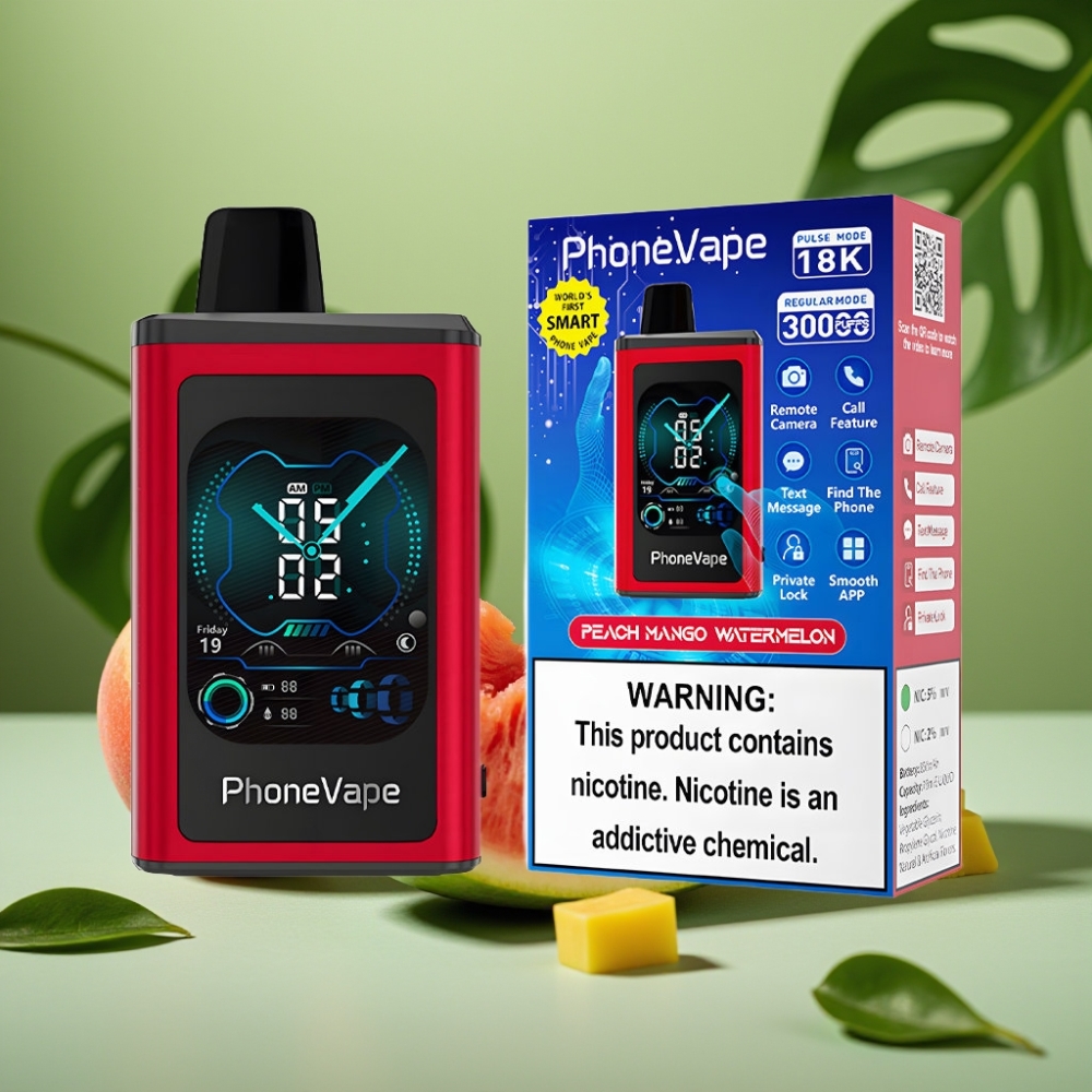 JNR PhoneVape 30000 puffs Turbo Melocotón Mango Sandía vape distributor Mexico