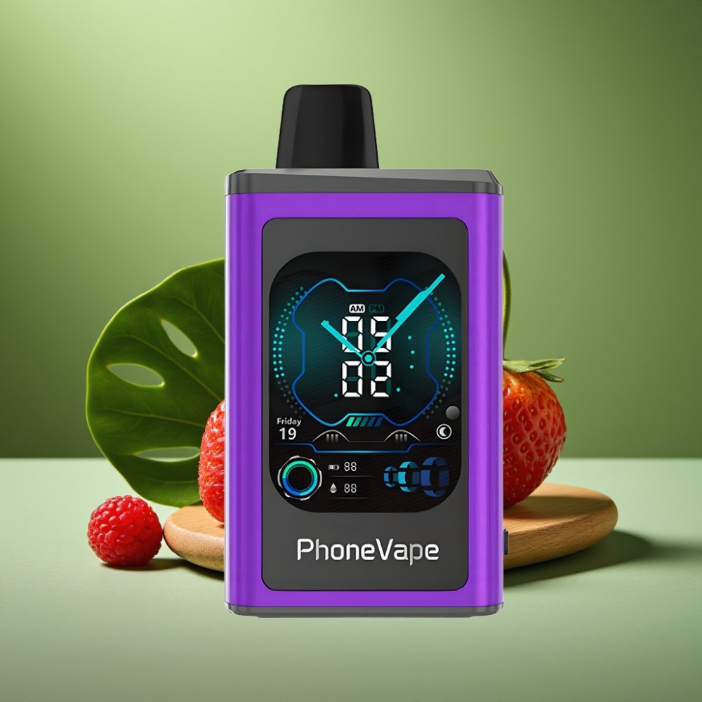 JNR PhoneVape 30000 puffs Turbo Modo Cereza Fresa Frambuesa