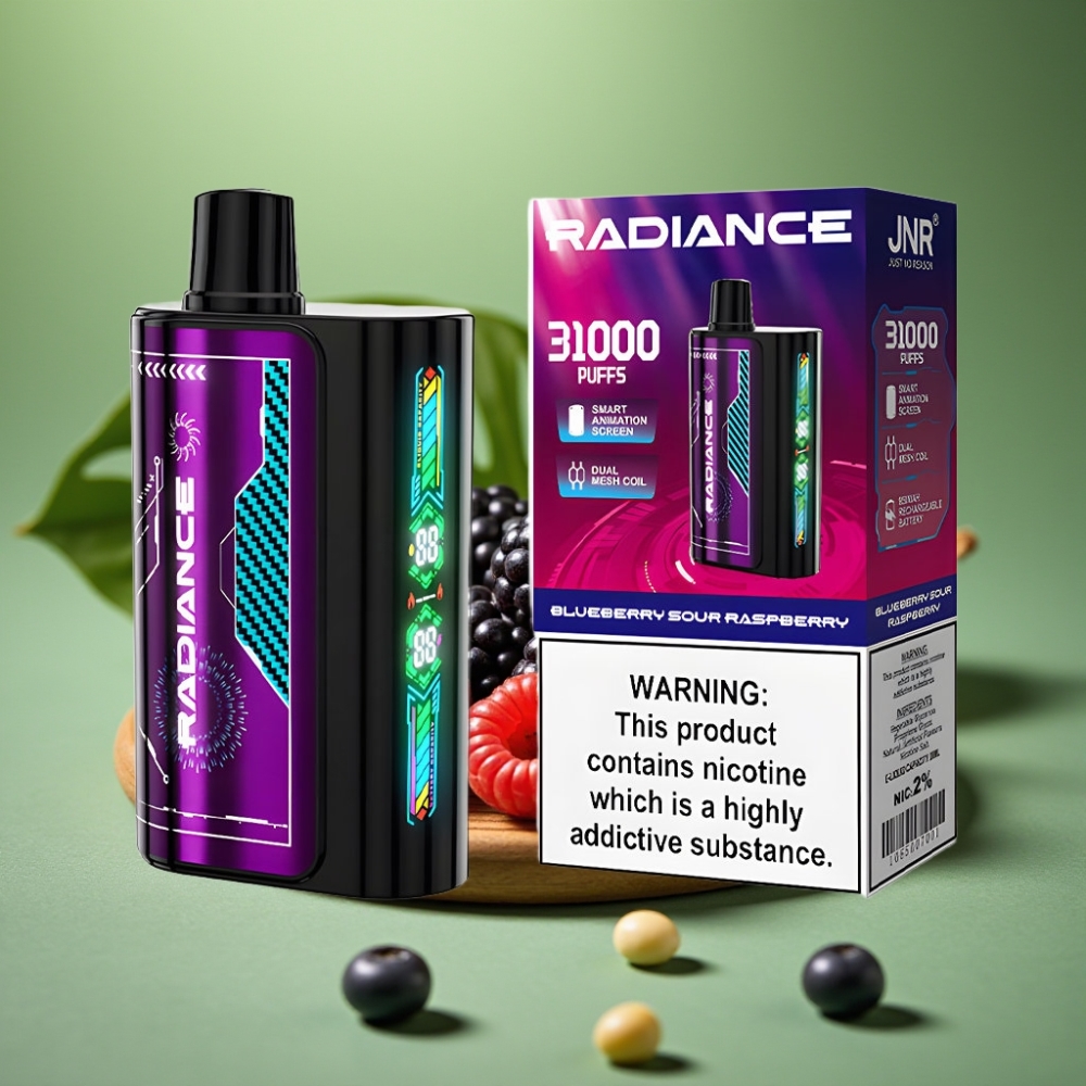 JNR Radiance 31000 Puffs Dual Malla ARÁNDANO FRAMBUESA ÁCIDA