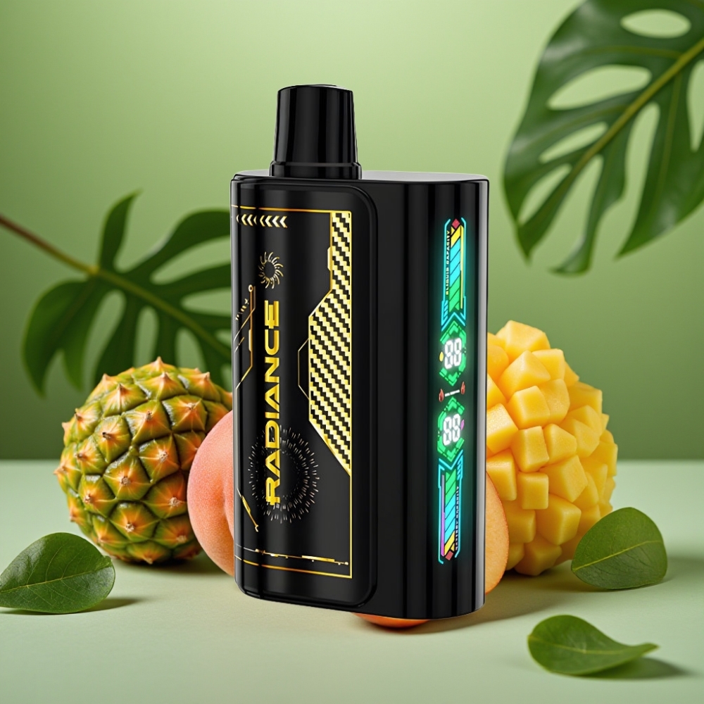 JNR Radiance 31000 Puffs Dual Malla Sabor DURAZNO MANGO PIÑA